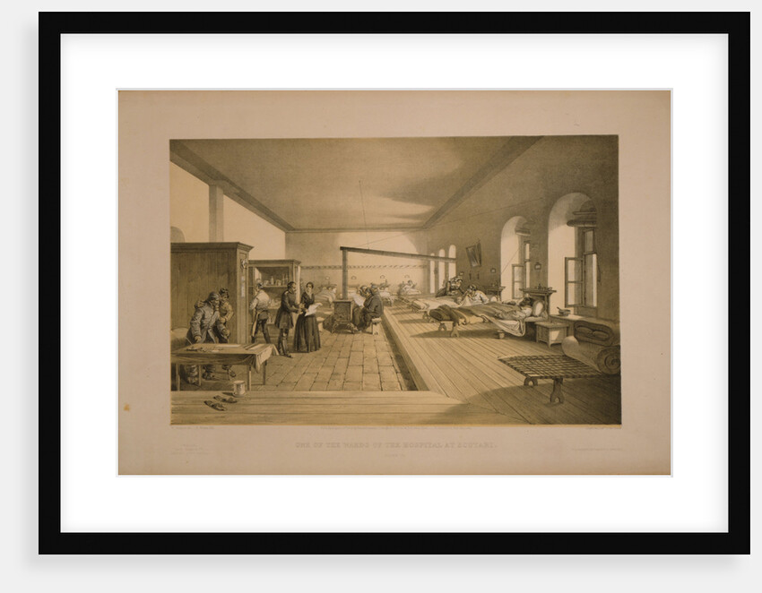 One of the wards of the hospital at Scutari, 1855 by William Simpson