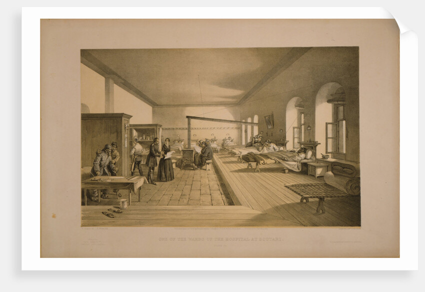 One of the wards of the hospital at Scutari, 1855 by William Simpson