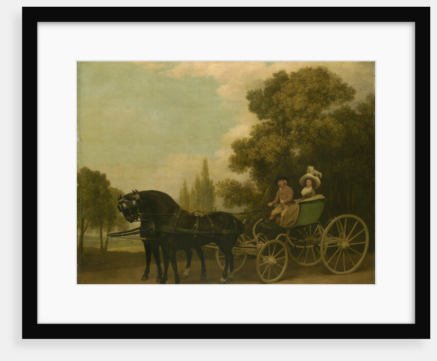 A Gentleman driving a Lady in a Phaeton, 1787 by George Stubbs