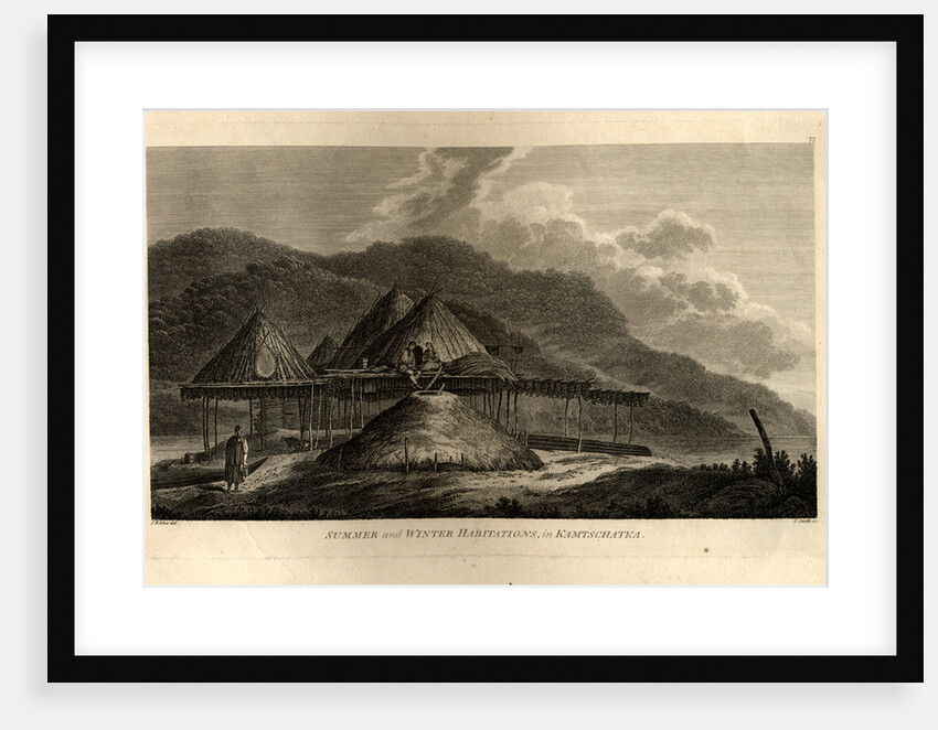 Summer and Winter Habitations in Kamchatka by John Webber