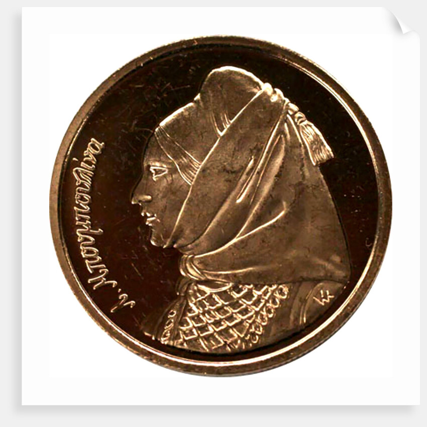 Laskarina Bouboulina, heroine of the Greek War of Independence (Commemorative Gold drachma), 2000 by Anonymous