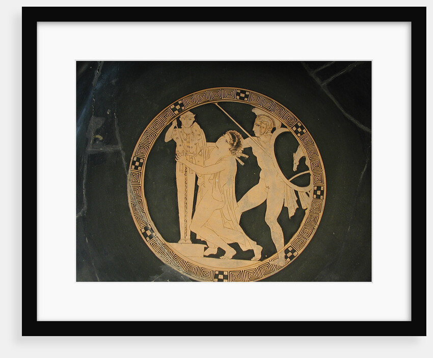 Ajax the Lesser drags Cassandra from the Palladium, 5th cen. BC by Codrus Painter