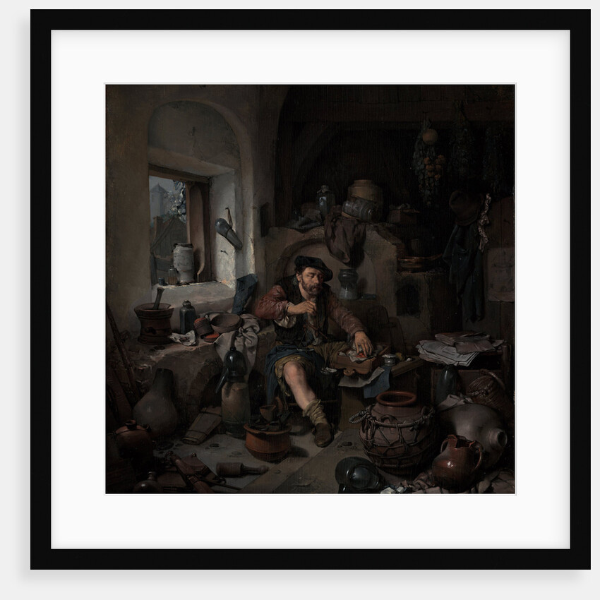 The Alchemist, 1663 by Cornelis Pietersz. Bega