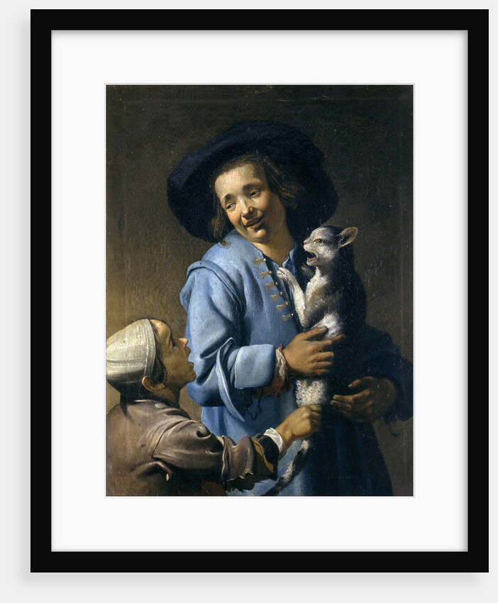 Youths playing with the cat, 1620-1625 by Abraham Bloemaert
