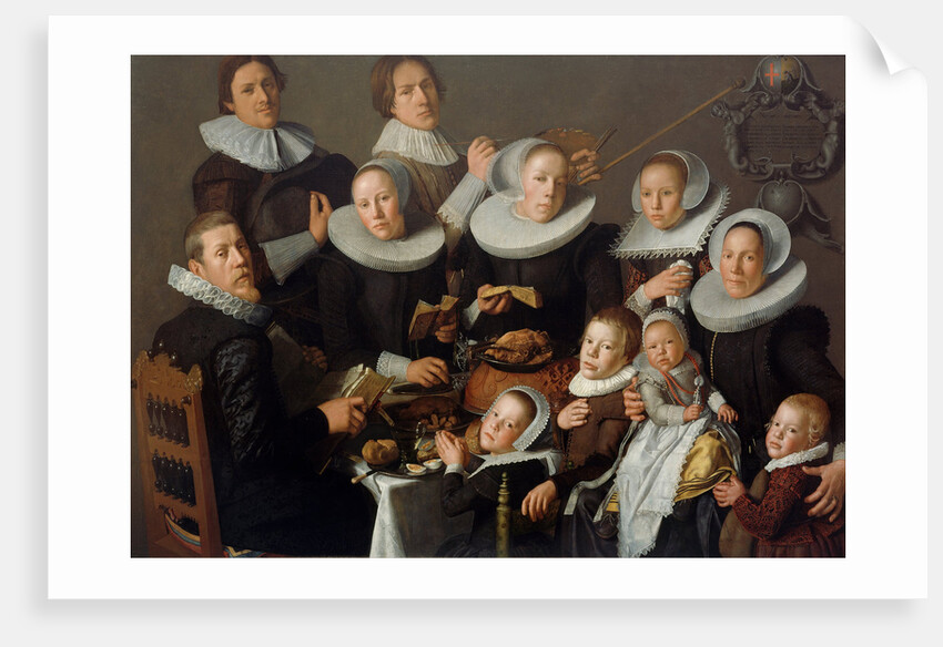 Portrait of the painter Andries van Bochoven and his family, 1629 by Andries van Bochoven