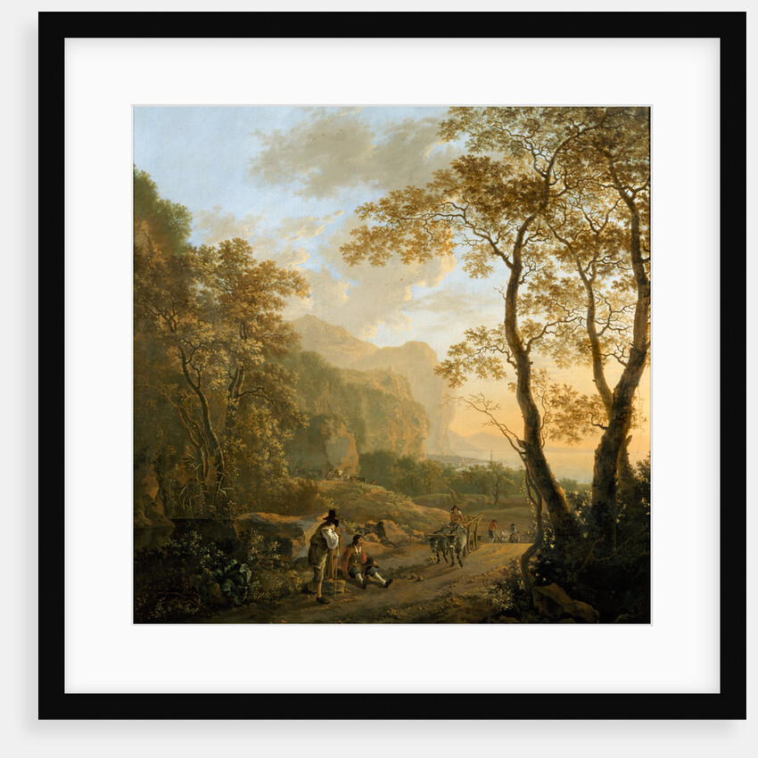 Landscape with Resting Travellers and Oxcart, c. 1645 by Jan Dirksz Both