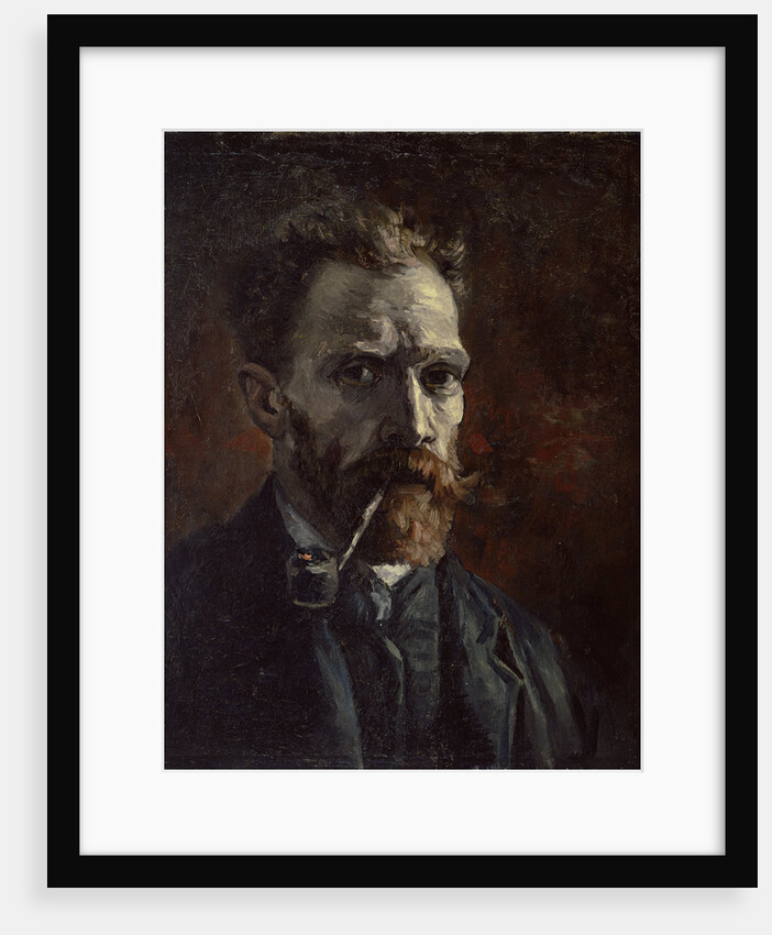 Self-portrait with pipe, 1886 by Vincent van Gogh