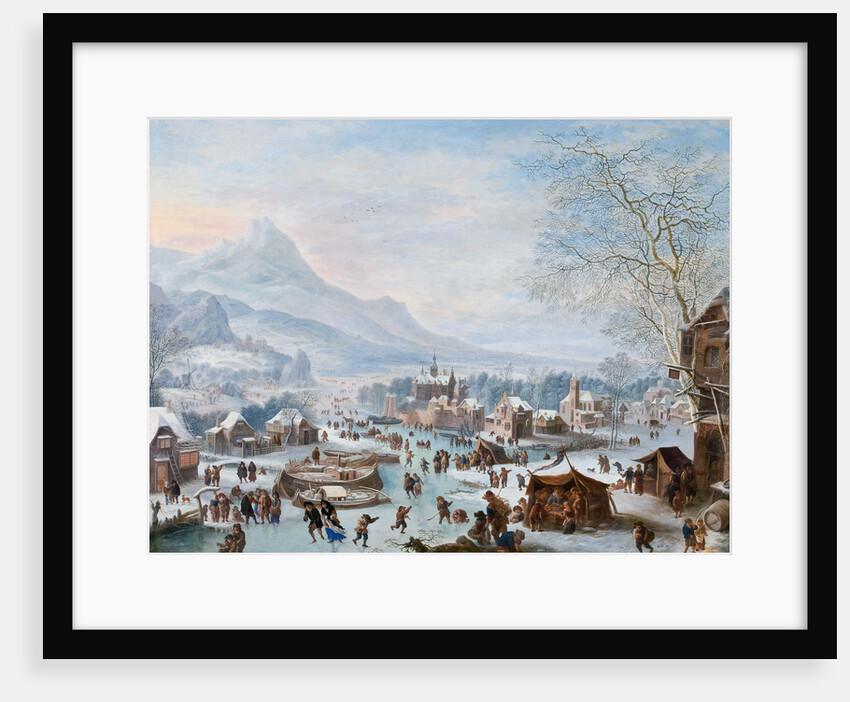 Winter Scene with Skaters by Jan Griffier