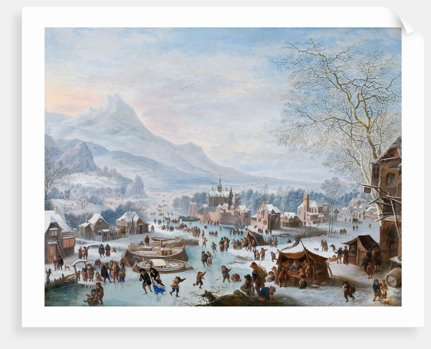 Winter Scene with Skaters by Jan Griffier