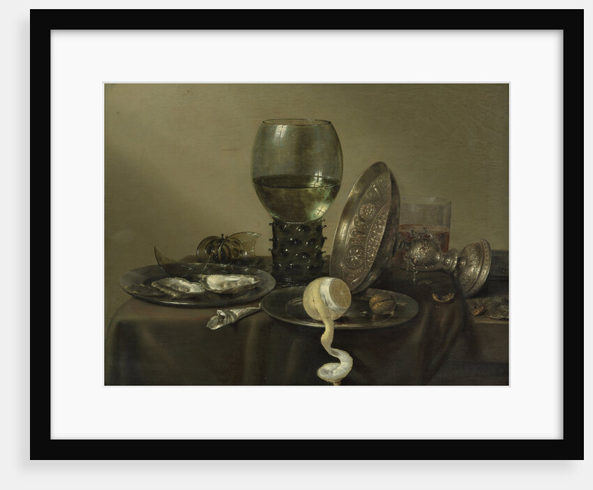 Still Life with Oysters, a Rummer, a Lemon and a Silver Bowl, 1634 by Willem Claesz Heda