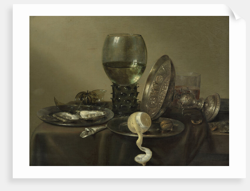 Still Life with Oysters, a Rummer, a Lemon and a Silver Bowl, 1634 by Willem Claesz Heda