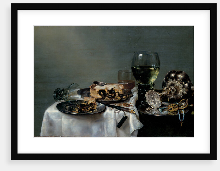 Breakfast Table with Blackberry Pie, 1631 by Willem Claesz Heda