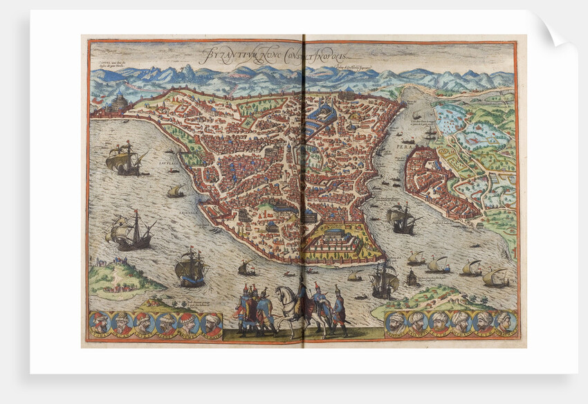 Byzantium. Constantinopolis by Frans Hogenberg