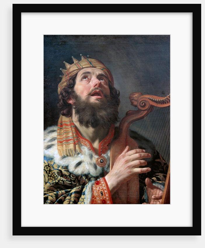 King David Playing the Harp by Gerrit van Honthorst