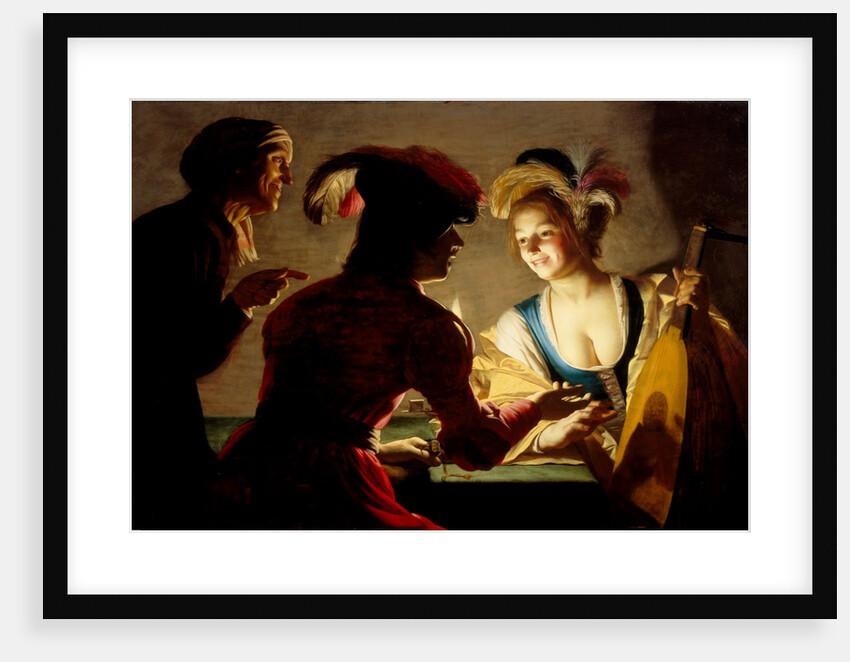 The procuress, 1625 by Gerrit van Honthorst