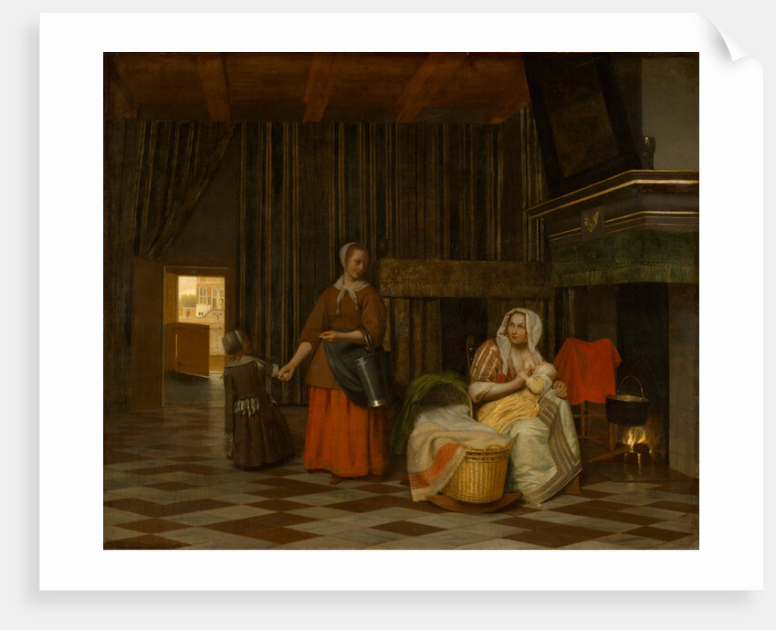 Woman and Child with Serving Maid, 1663-1665 by Pieter Hooch de