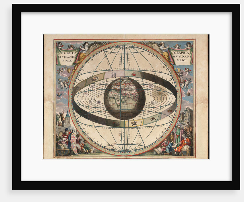Scenography of the Ptolemaic cosmography by Johannes van Loon
