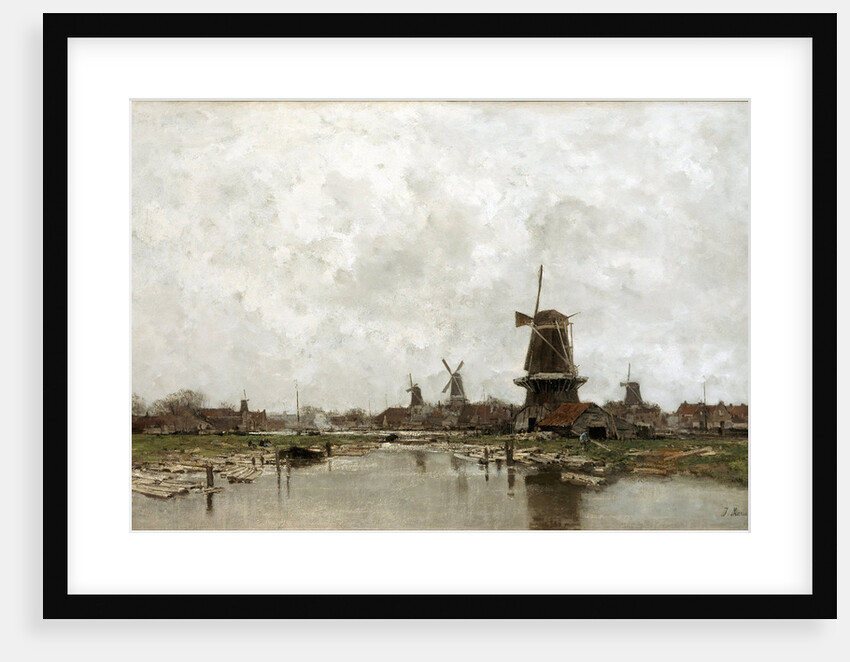 The Five Windmills, 1878 by Jacob Maris