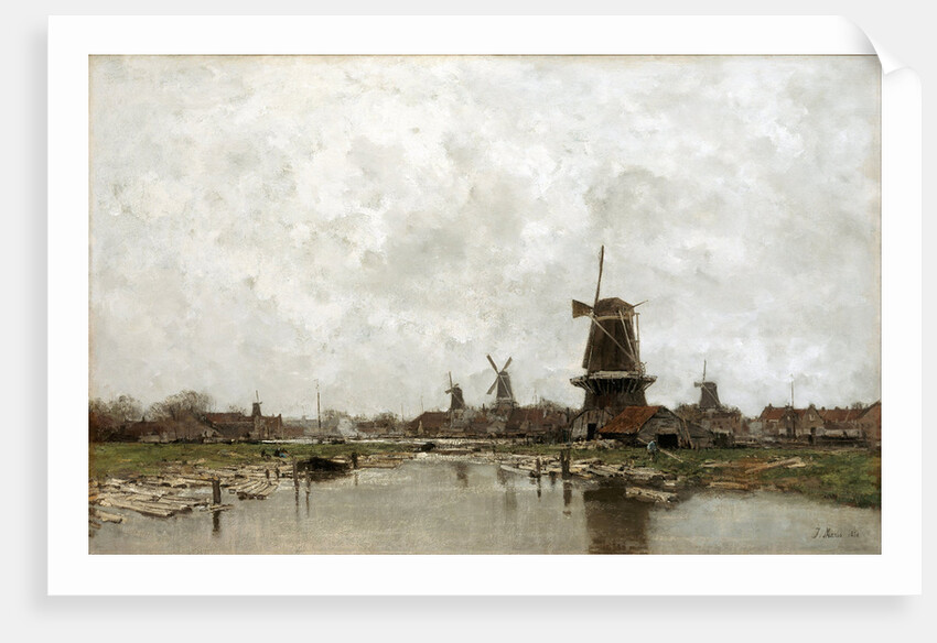 The Five Windmills, 1878 by Jacob Maris