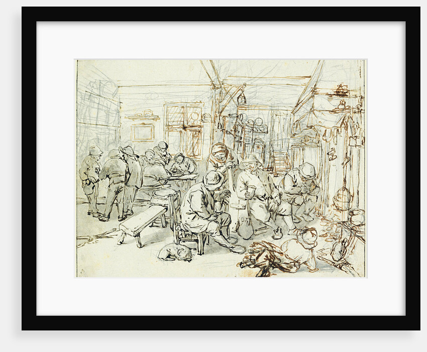 Company of Peasants in a Tavern, ca 1675 by Adriaen Jansz van Ostade