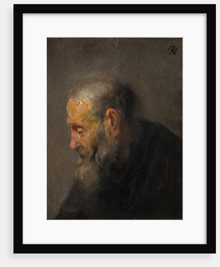 Study of an Old Man in Profile, c.1630 by Rembrandt van Rhijn