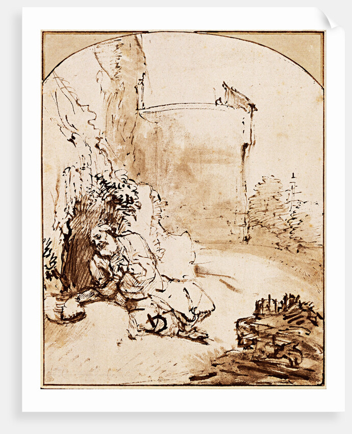 The Prophet Jonah before the Walls of Nineveh, ca 1651 by Rembrandt van Rhijn