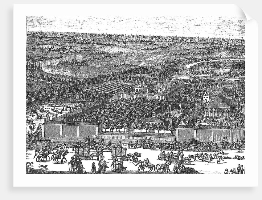 German Quarter (Nemetskaya sloboda) in Moscow, 1705 by Adriaan Schoonebeek