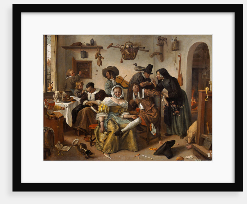The Topsy-Turvy World (In Weelde Siet Toe), 1663 by Jan Havicksz Steen