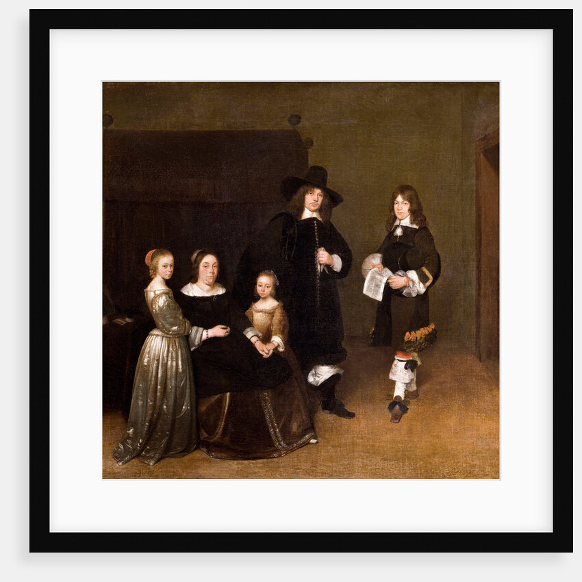 Portrait of a Family, 1656 by Gerard Ter Borch the Younger