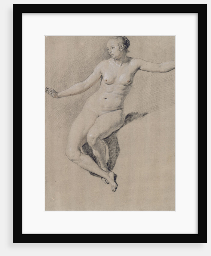 Seated female nude by Adriaen van de Velde