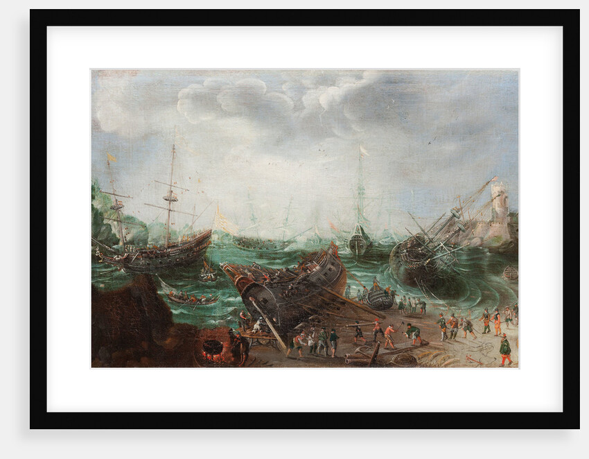 Harbour scene, c. 1615 by Adam Willaerts