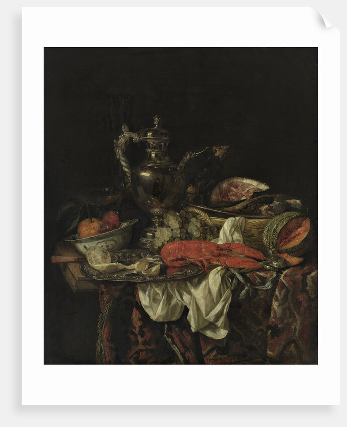 Still life with a silver pitcher, 1660s by Abraham Hendricksz van Beijeren