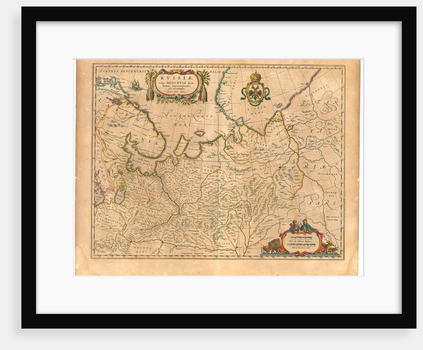 Map of Russia by Willem Janszoon Blaeu