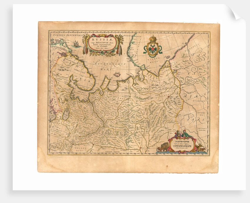 Map of Russia by Willem Janszoon Blaeu
