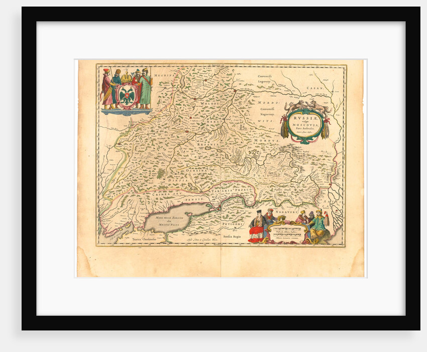 Map of Russia by Willem Janszoon Blaeu