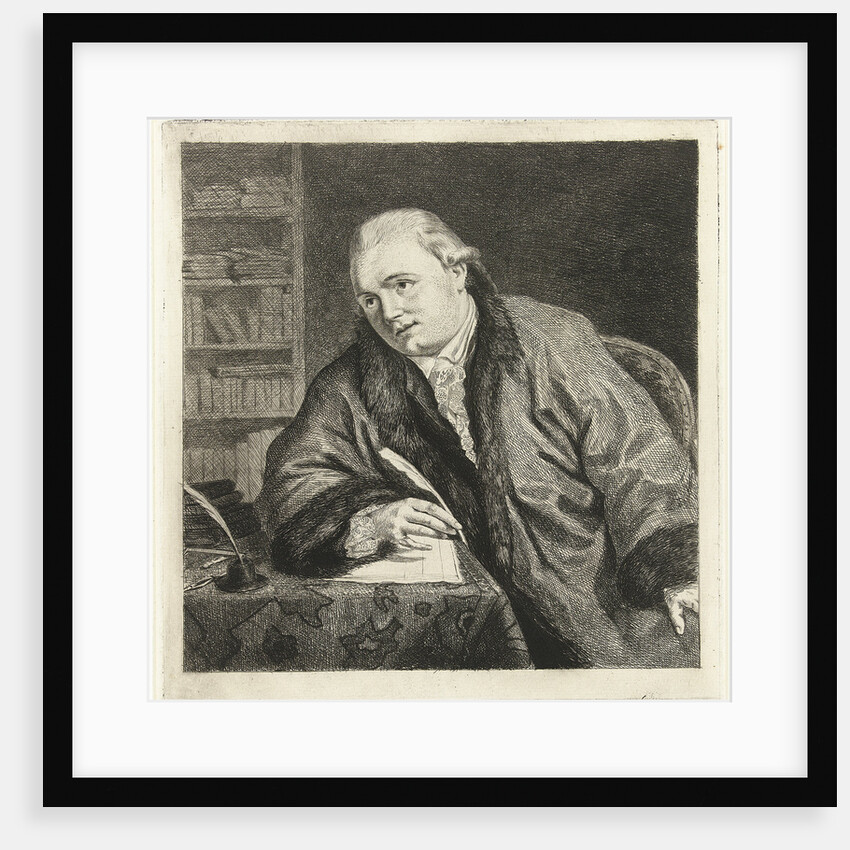 Portrait of the Composer and Etcher Johan Antoni Kauclitz Colizzi, 1780s by Louis-Bernard Coclers