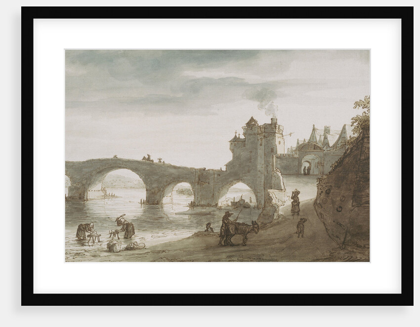 Bridge Across the Loire at Amboise, 1640s by Lambert Harmensz Doomer