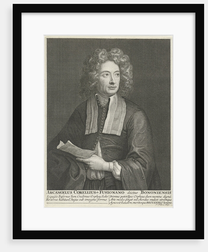 Portrait of the Composer and Violinist Arcangelo Corelli by Jacob Folkema
