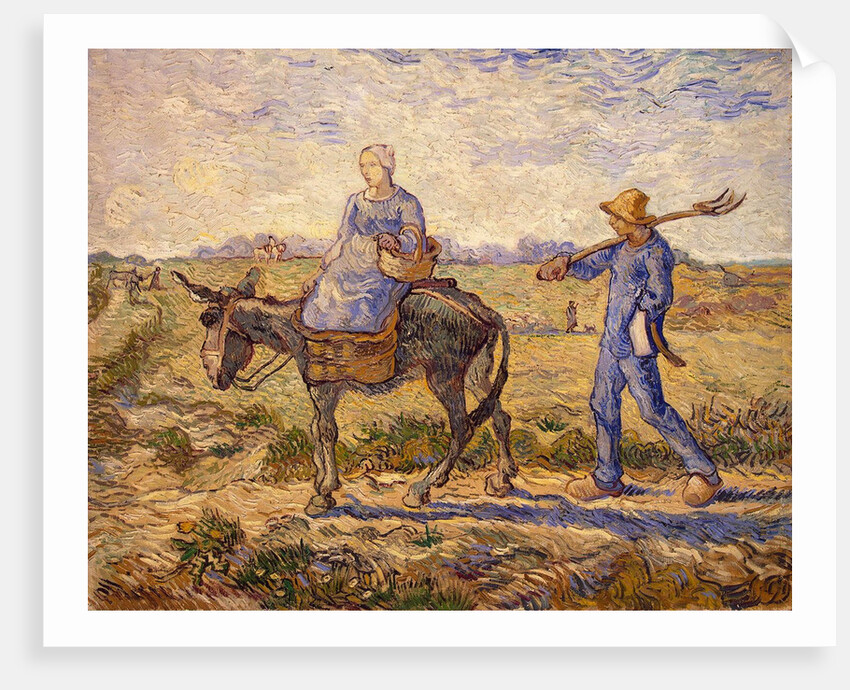 Morning: Going out to Work, 1890 by Vincent van Gogh