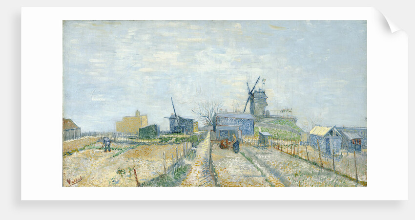 Vegetable Gardens at Montmartre, 1881 by Vincent van Gogh