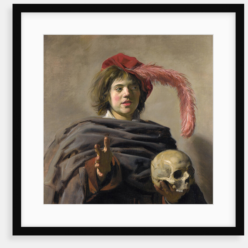 Young Man holding a Skull (Vanitas) by Frans Hals I