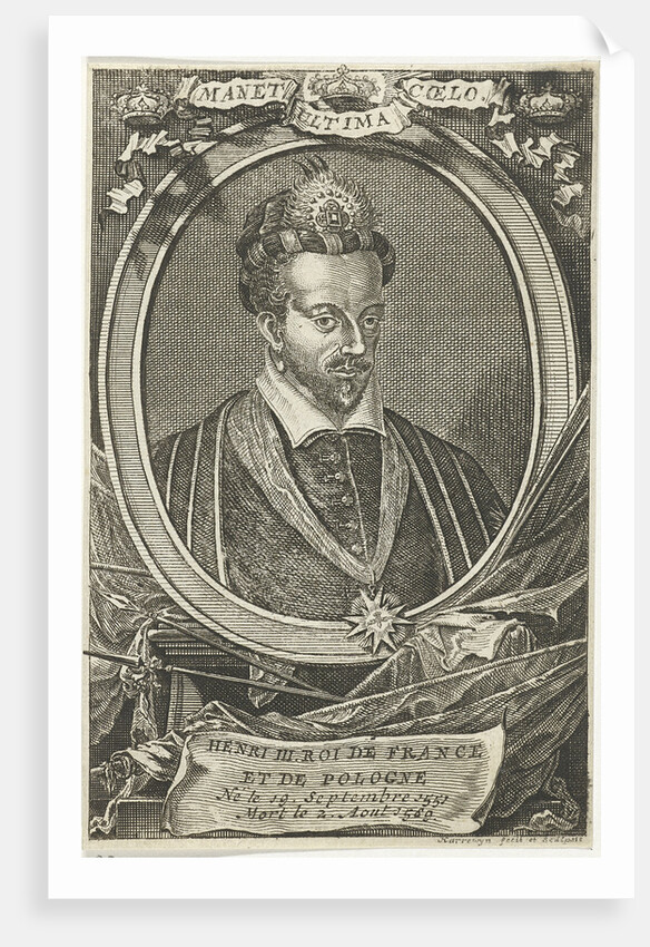 Portrait of Henry III of France, King of Poland and Grand Duke of Lithuania by Jacobus Harrewijn