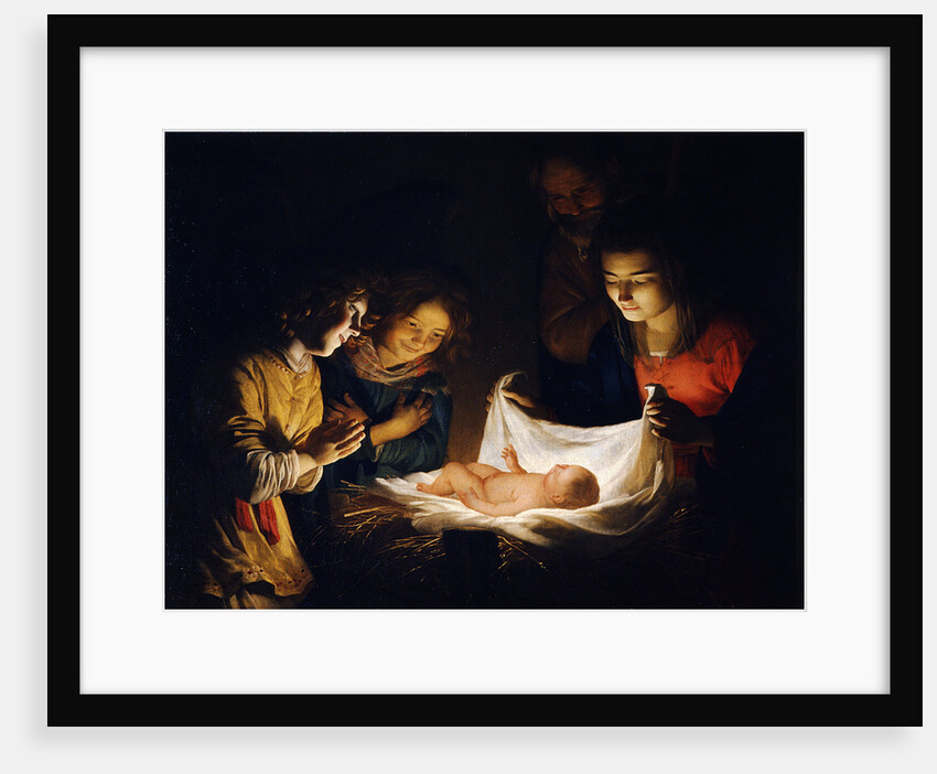 The Adoration of the Christ Child, c. 1620 by Gerrit van Honthorst