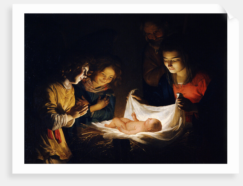 The Adoration of the Christ Child, c. 1620 by Gerrit van Honthorst