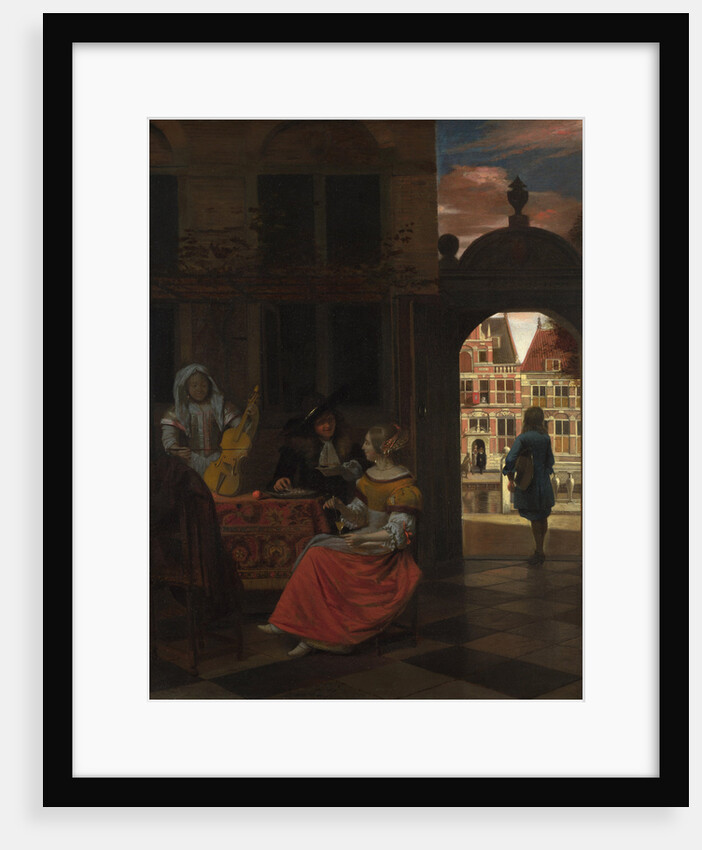 A Musical Party in a Courtyard, 1677 by Pieter Hooch de