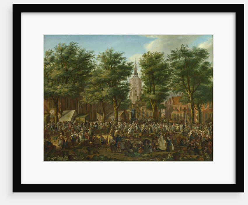 The Grote Markt at The Hague, 1760 by Paulus Constantijn La Fargue