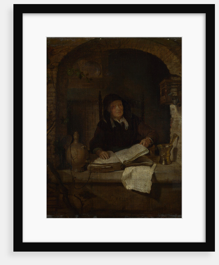 An Old Woman with a Book, c. 1660 by Gabriel Metsu