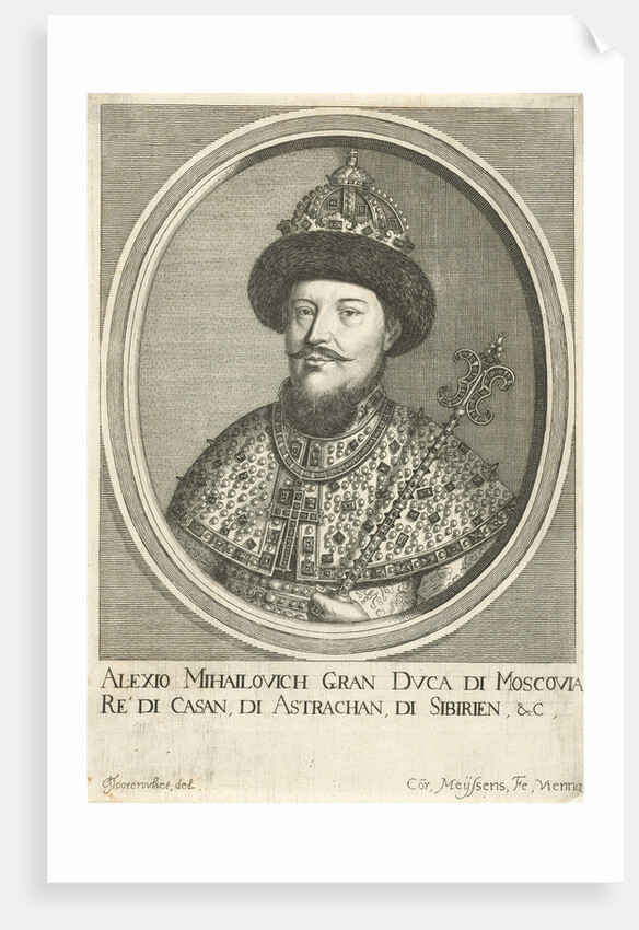 Portrait of the Tsar Alexis I Mikhailovich of Russia, 1670 by Cornelis Meyssens