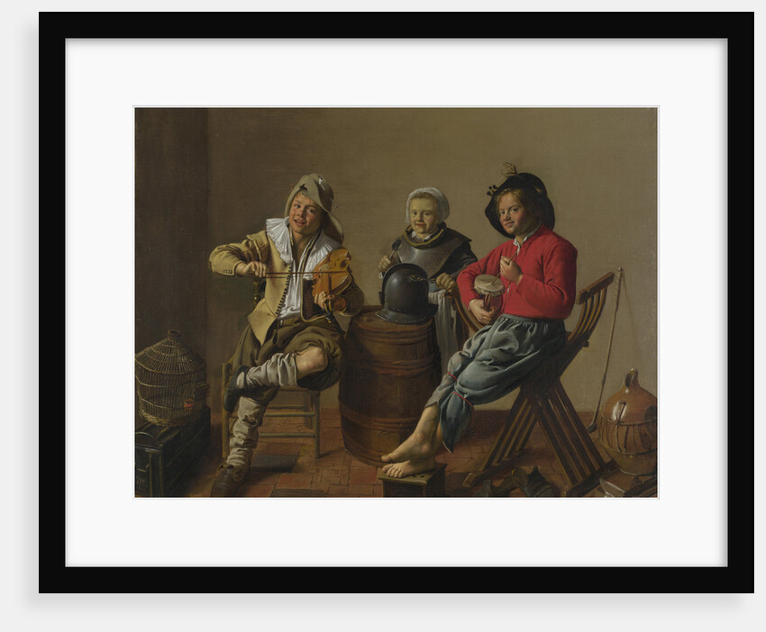 Two Boys and a Girl making Music, 1629 by Jan Miense Molenaer