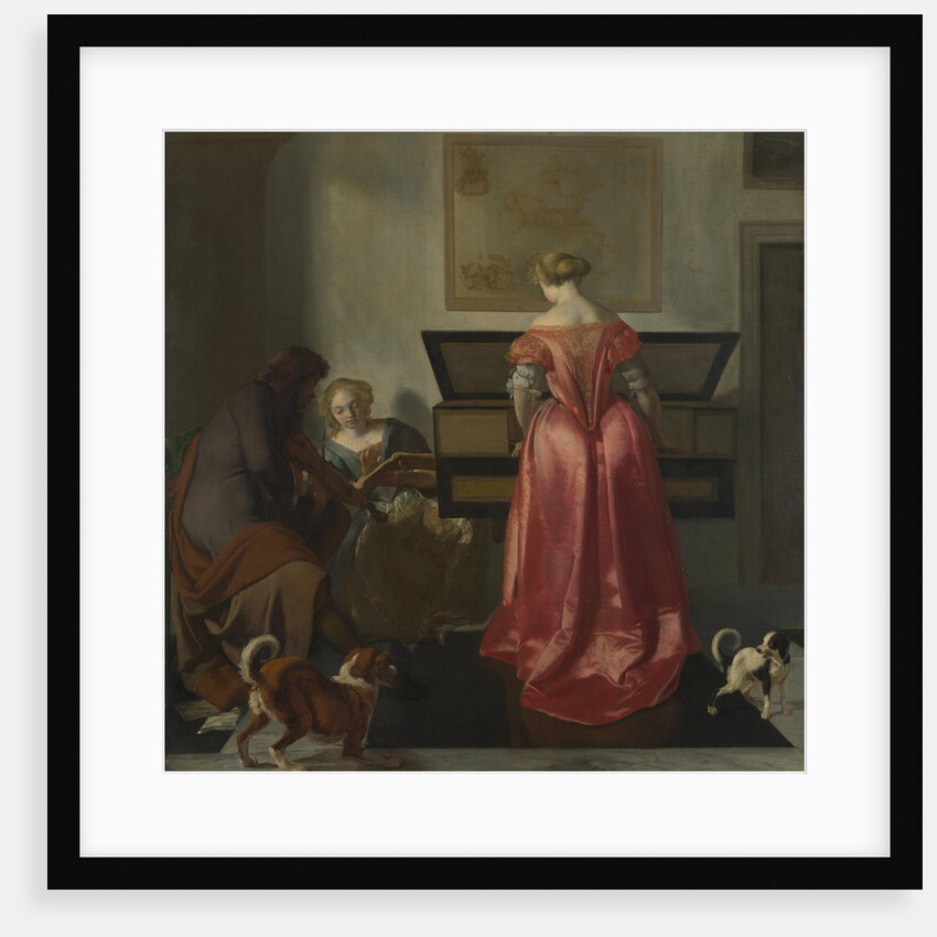 Two Women and a Man making Music, ca 1675 by Jacob Lucasz. Ochtervelt